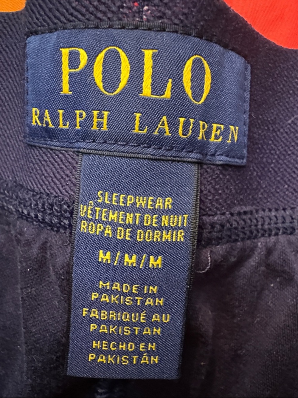 Polo Ralph Lauren Men's Mercerized Cotton Pajama Joggers In Cruise Navy - size M - Picture 5 of 6